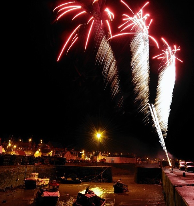 Fireworks at last year's display in Johnshaven