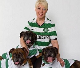 Meg is raising money for Boxer Welfare Scotland with the help of Celtic Football Club
