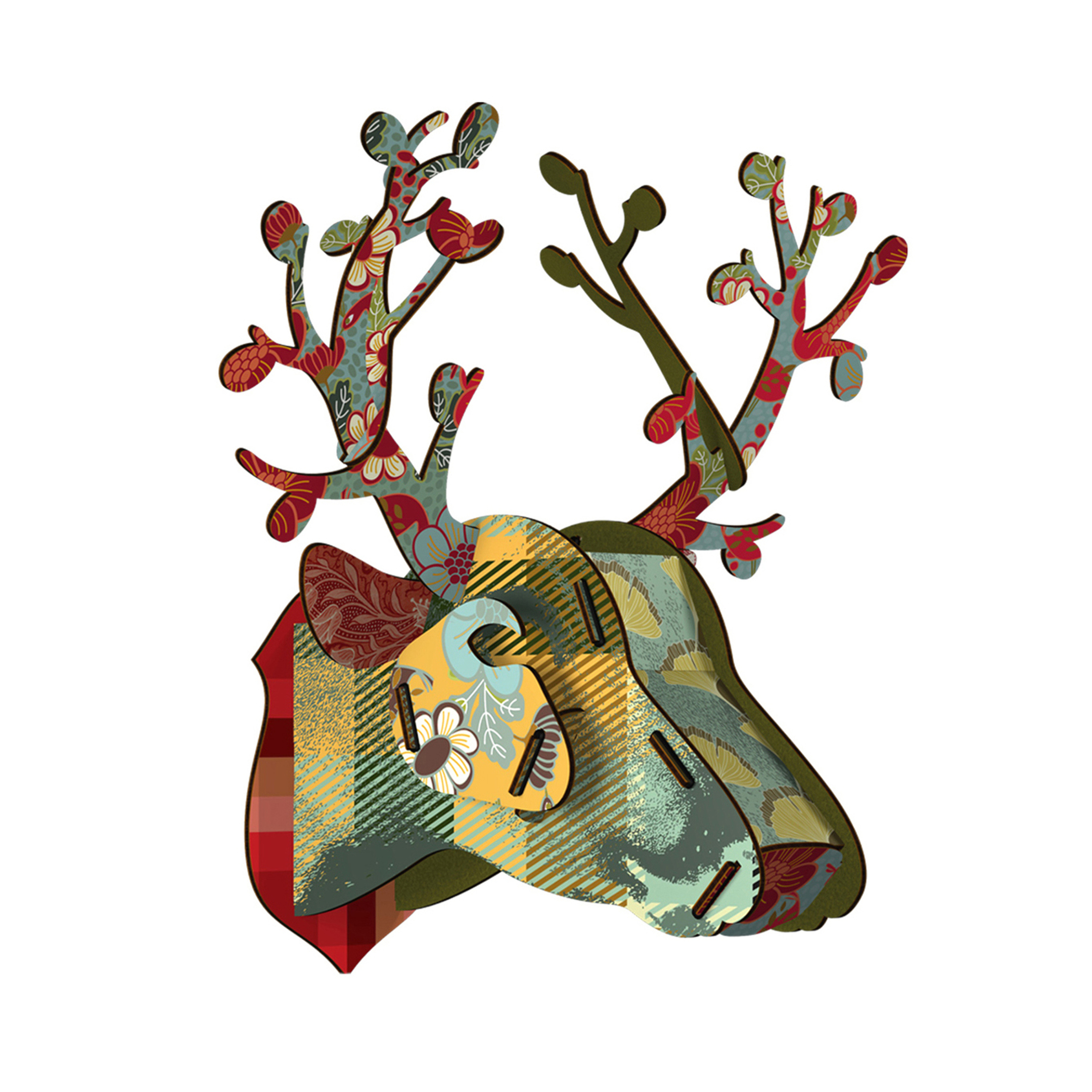 Miho Unexpected Things Trophy Deer Wall Hanging - Foliage - £43