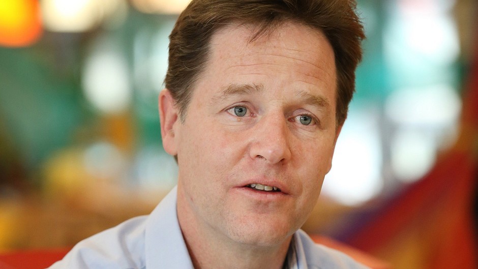 Deputy Prime Minister Nick Clegg outlined the plans to the P&J yesterday