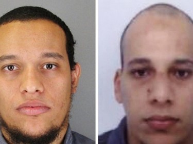 Said Kouachi (pictured left) and Cherif Kouachi are the two prime suspects in the Paris terror attack 