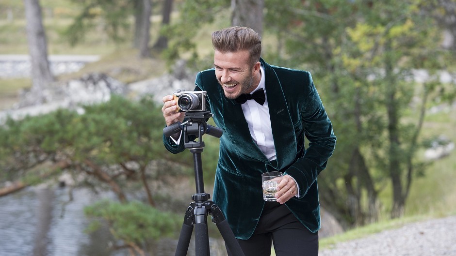 David Beckham during filming of a Diageo advert, directed by Guy Ritchie, for its single grain Scotch whisky, Haig Club.