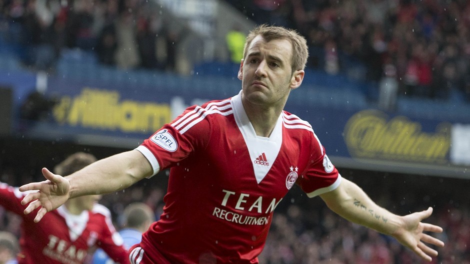 Niall McGinn opened the scoring today for Aberdeen