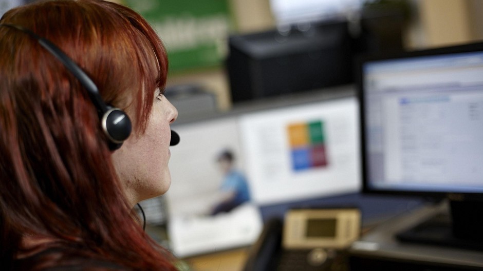 An NSPCC helpline adviser