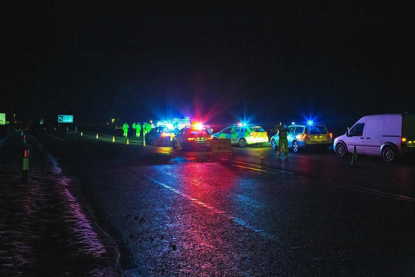 The A96 has reopened following a fatal accident