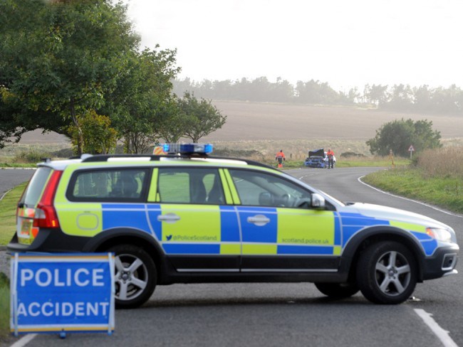 The A90 road remains blocked