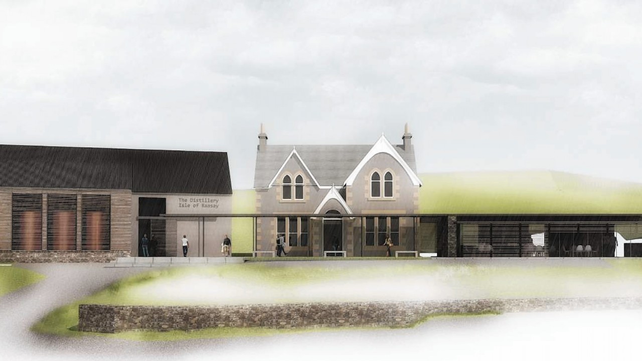 Artist impressions of the new Raasay Distillery