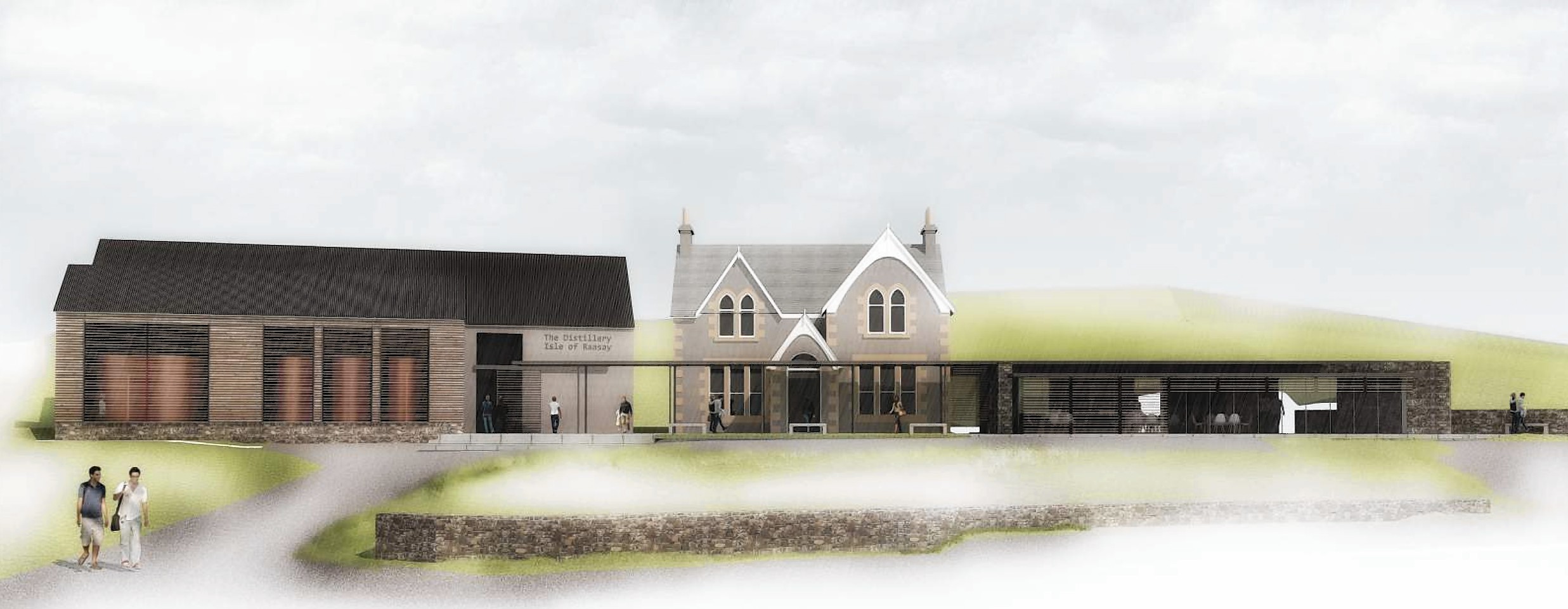 Artist impressions of the new Raasay Distillery