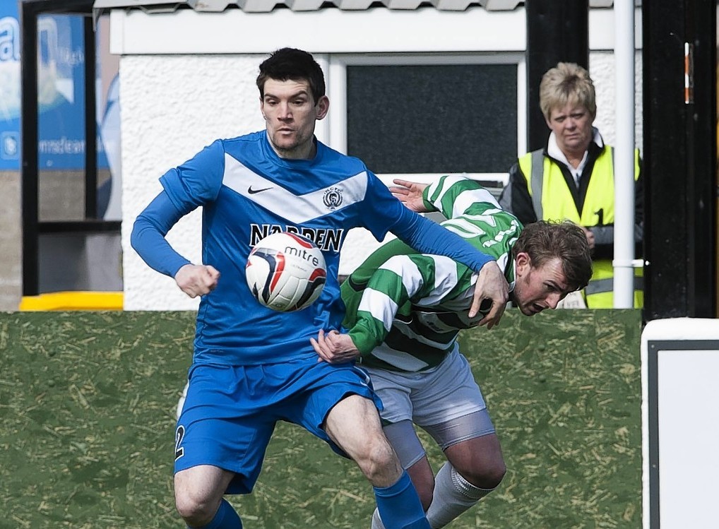 Sean Webb holds onto the ball