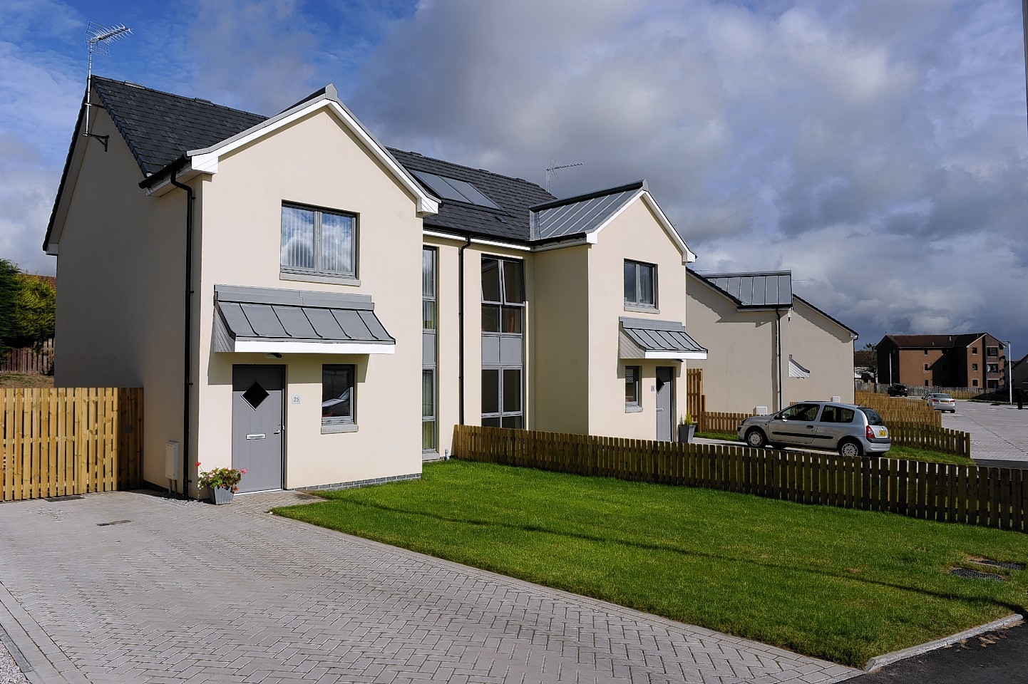 Council homes on Stonefield Place, Inverurie