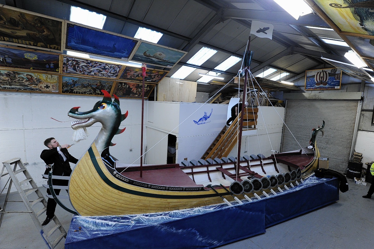 Preparations for Up Helly Aa in Shetland as it gets under way (pictures by Kenny Elrick)