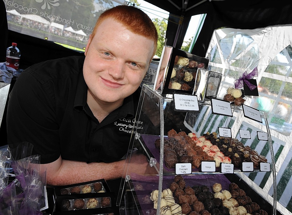 Picture shows chocolatier Jamie Hutcheon