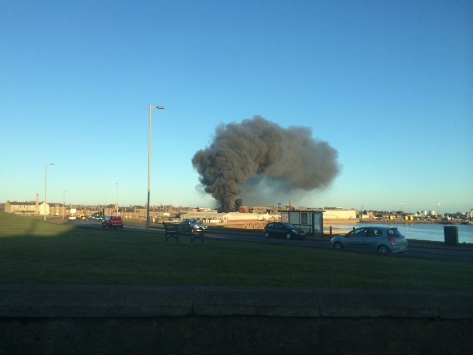 Six fire engines are currently tackling the blaze (photo courtesy of Isla Parsons)