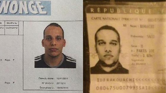 IDs show the faces of the gunmen who had reportedly been on the radar of French authorities for years