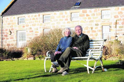 Mary and Simon Welfare at Easter Davoch, in Tarland