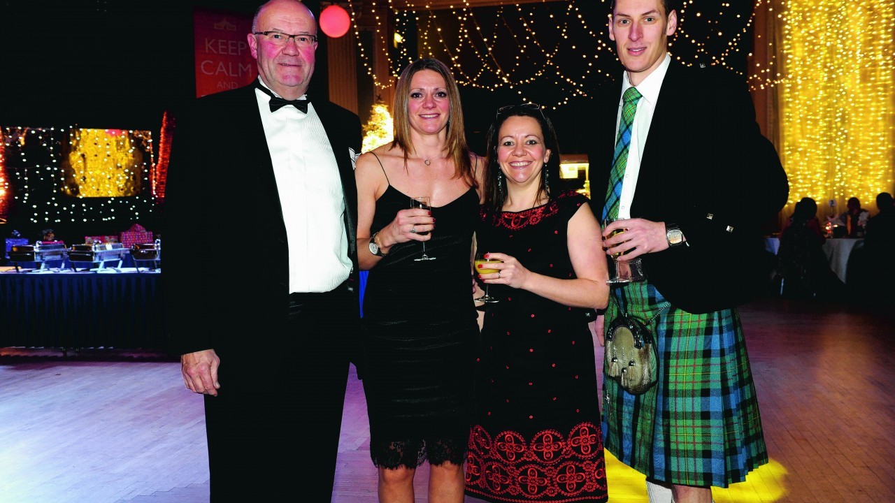 Charlie and Jen Innes with Debbie Rennie and Ian McLaren