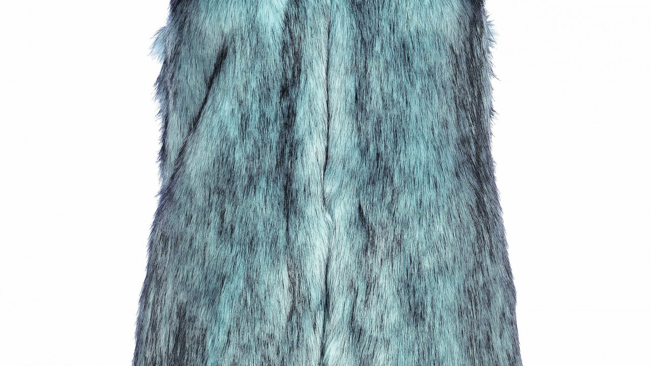River Island Light Blue Faux Fur Gilet, £60