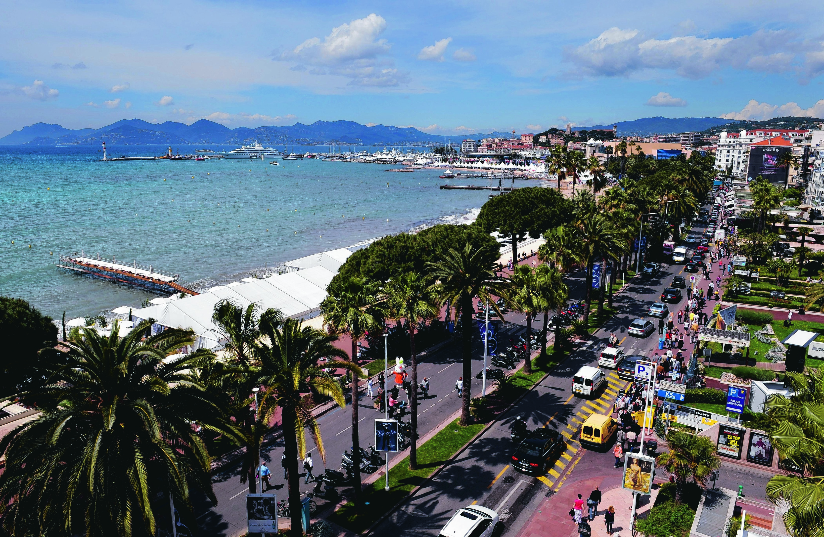 A view from the roof of the Palais Stephanie