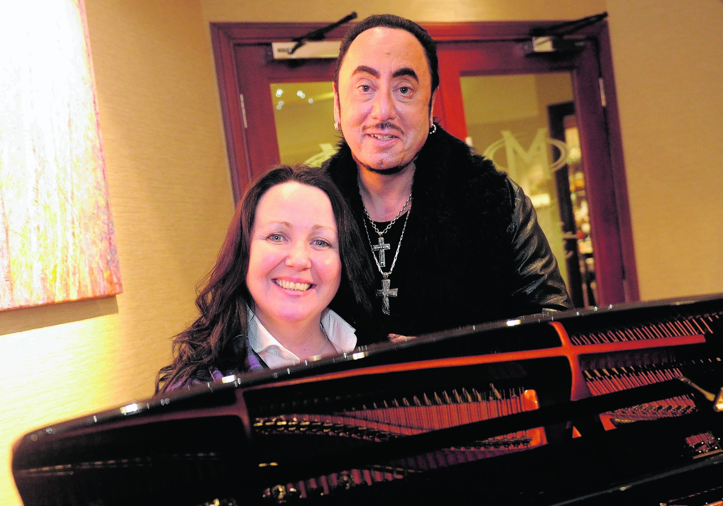 Tish Tindall and David Gest working on Robert Burns the Musical. Picture by David Whittaker-Smith