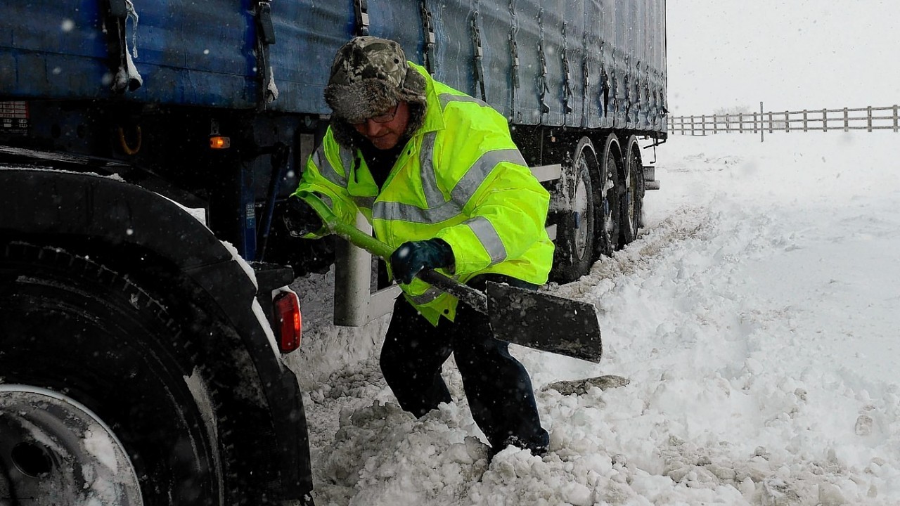 Drivers on the A9 have been particularly badly hit, with a number of lorries becoming stuck in the snow