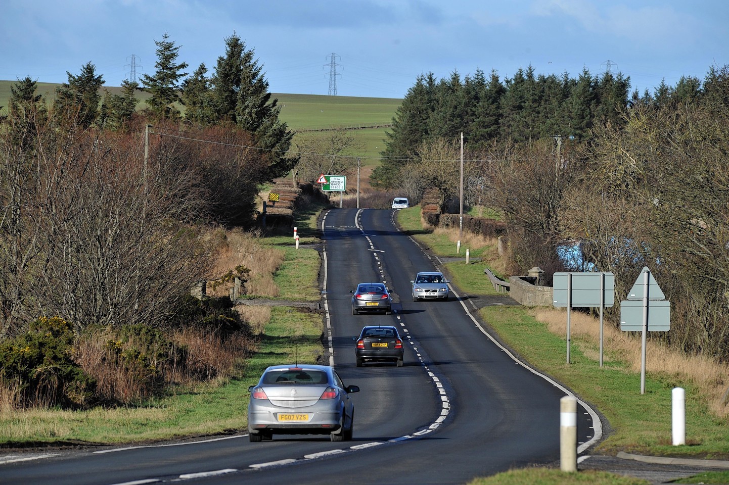 A90 south of Fraserburgh