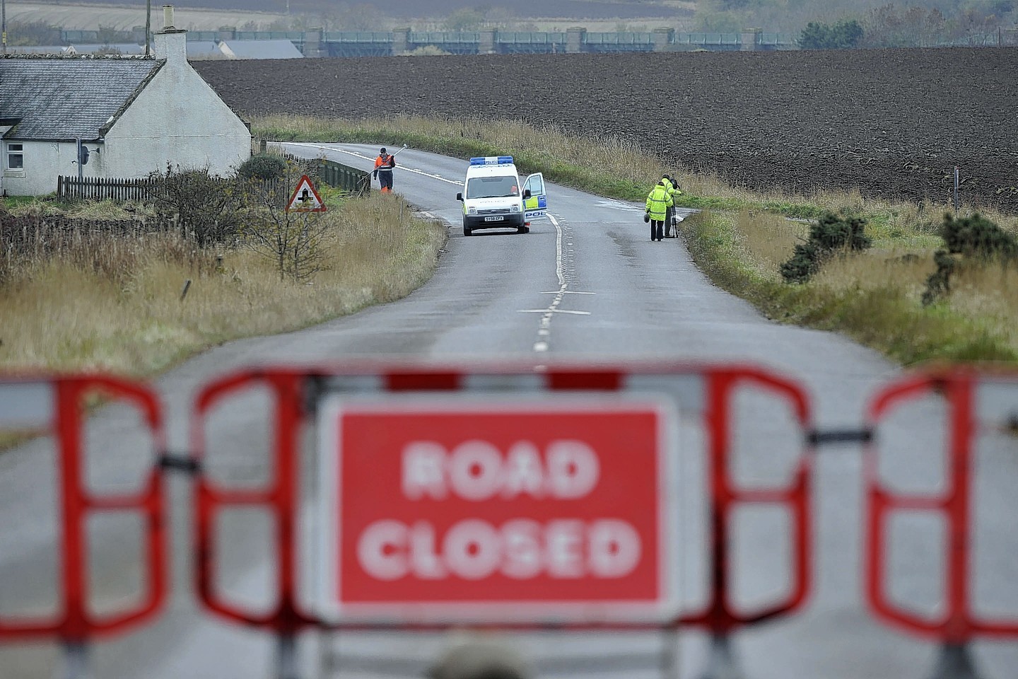 The Scene of the A937 crash