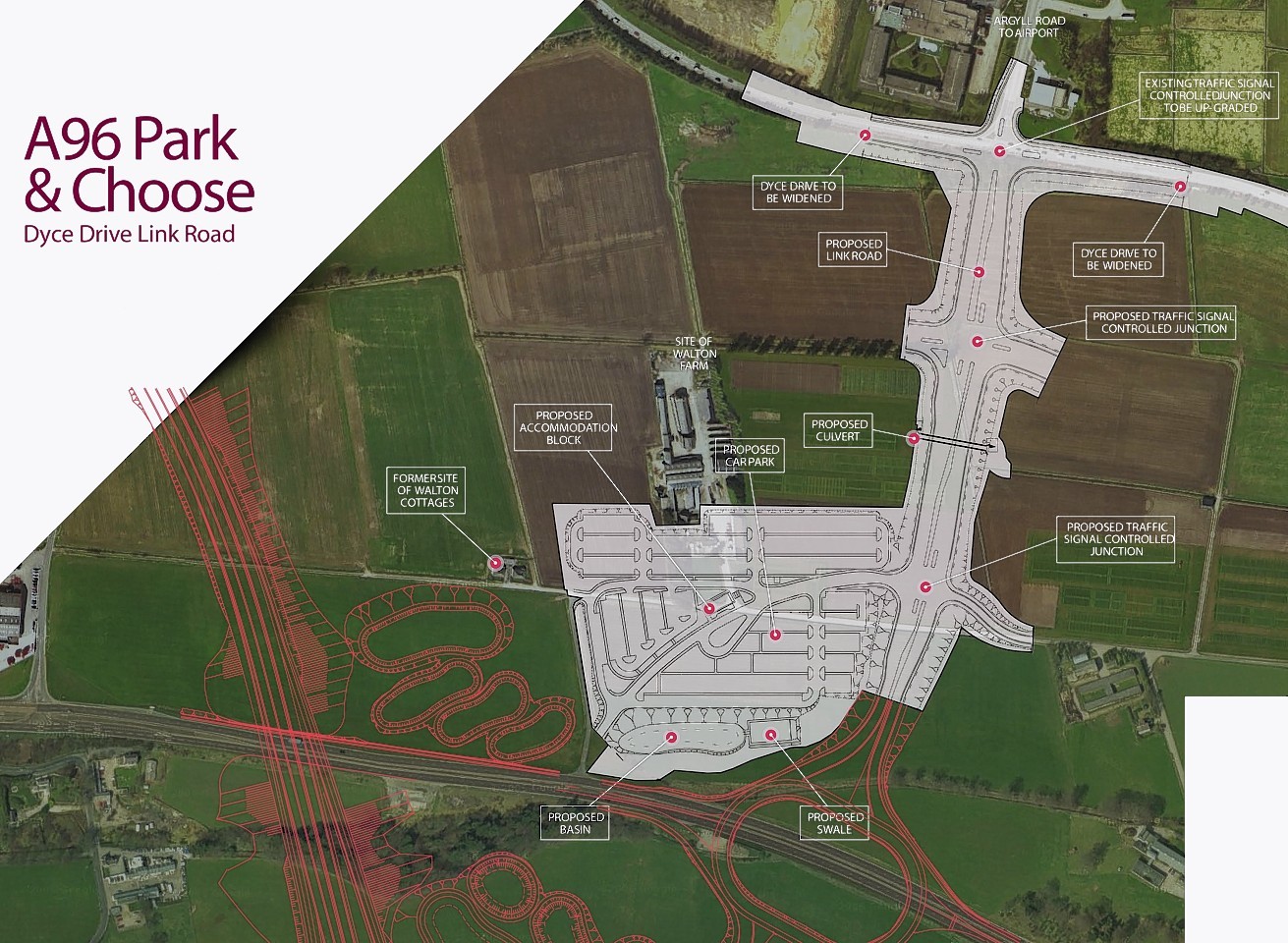 Plans for the new A96 park and ride