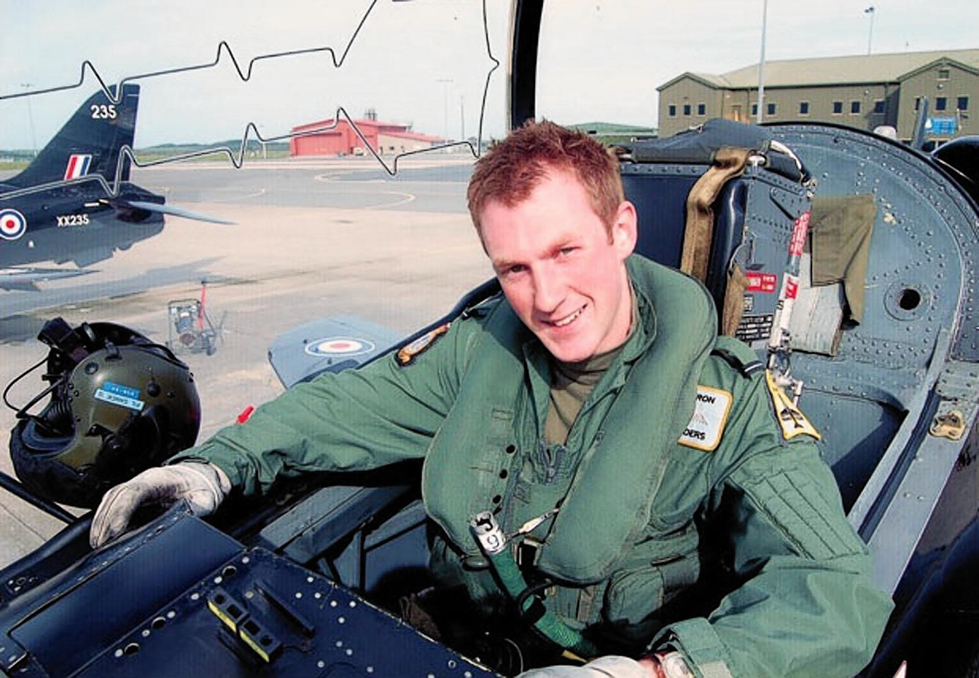 Flight Lieutenant Adam Sanders was killed in the 2012 crash