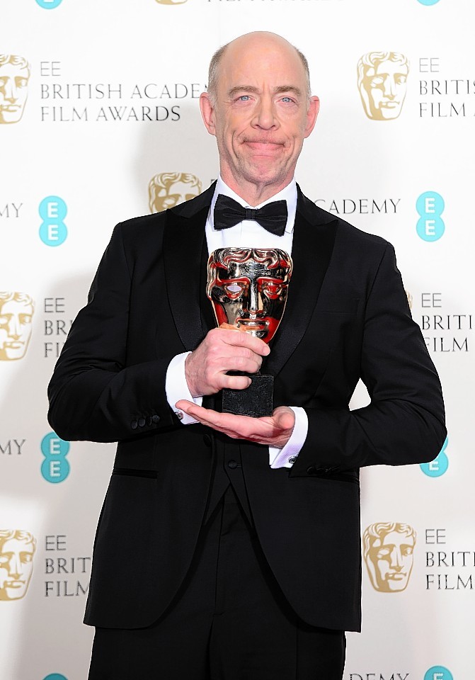 J.K.Simmons with his award