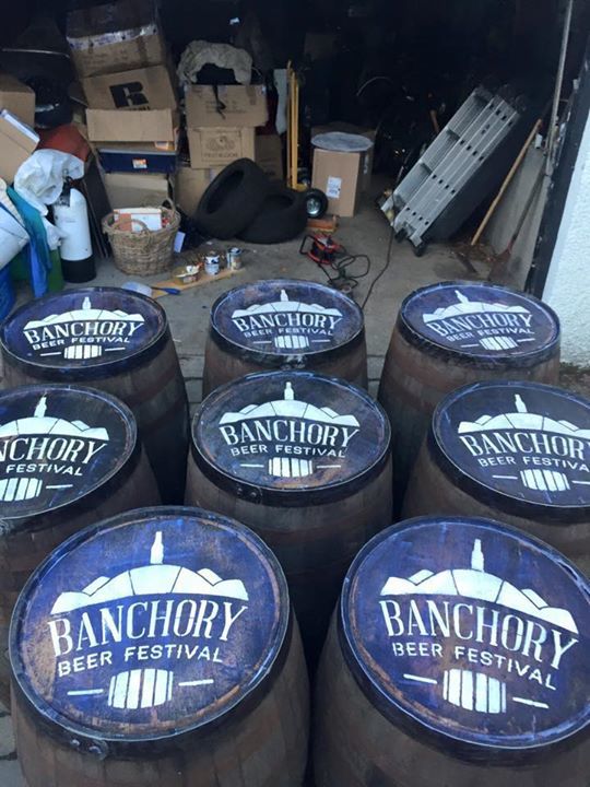 Preparations for Banchory Beer Festival are coming along well