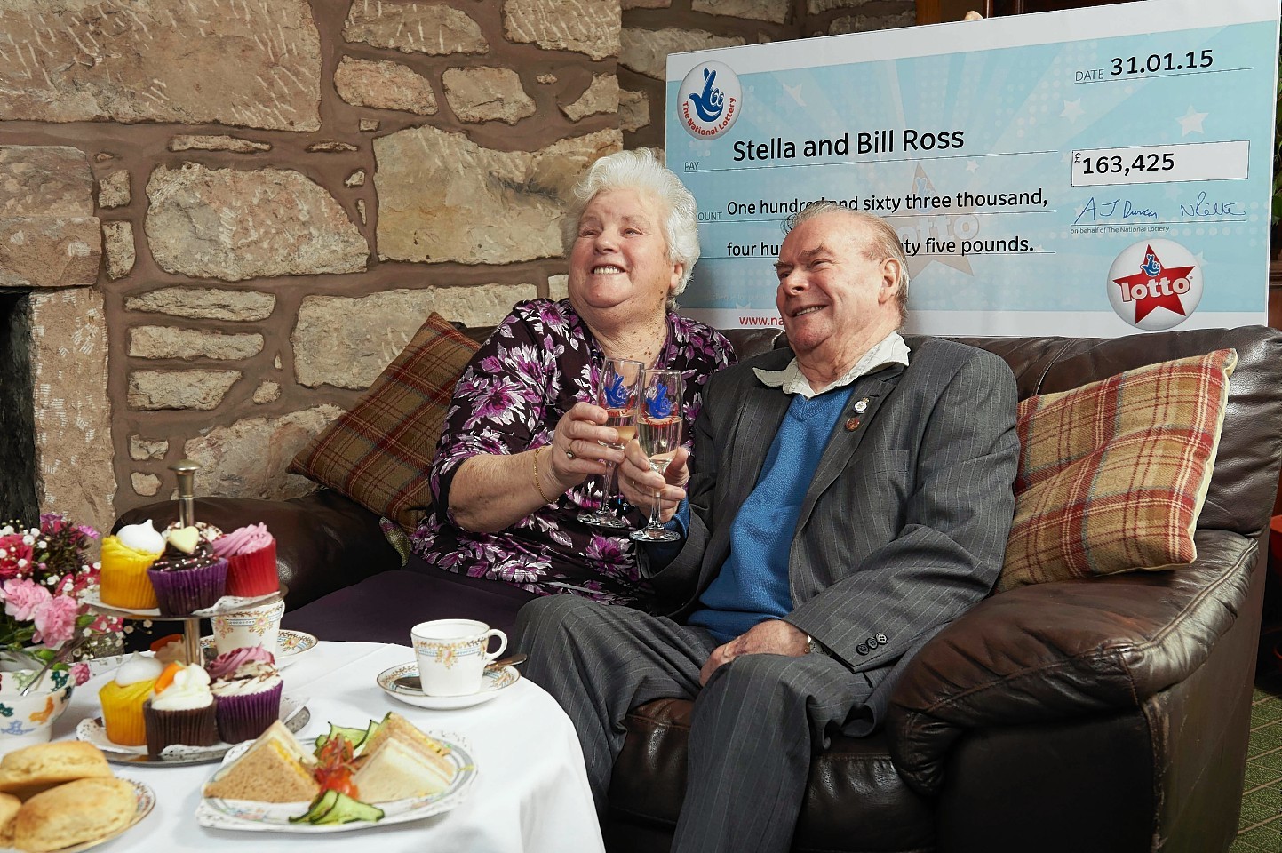 Nairn couple Bill and Stella Ross won big on the lottery
