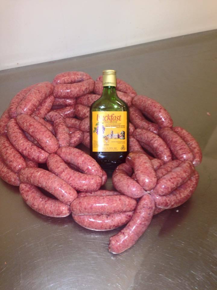 Lindsay Butchers in Perth has sold over 30 kilos of Buckfast sausages since Friday