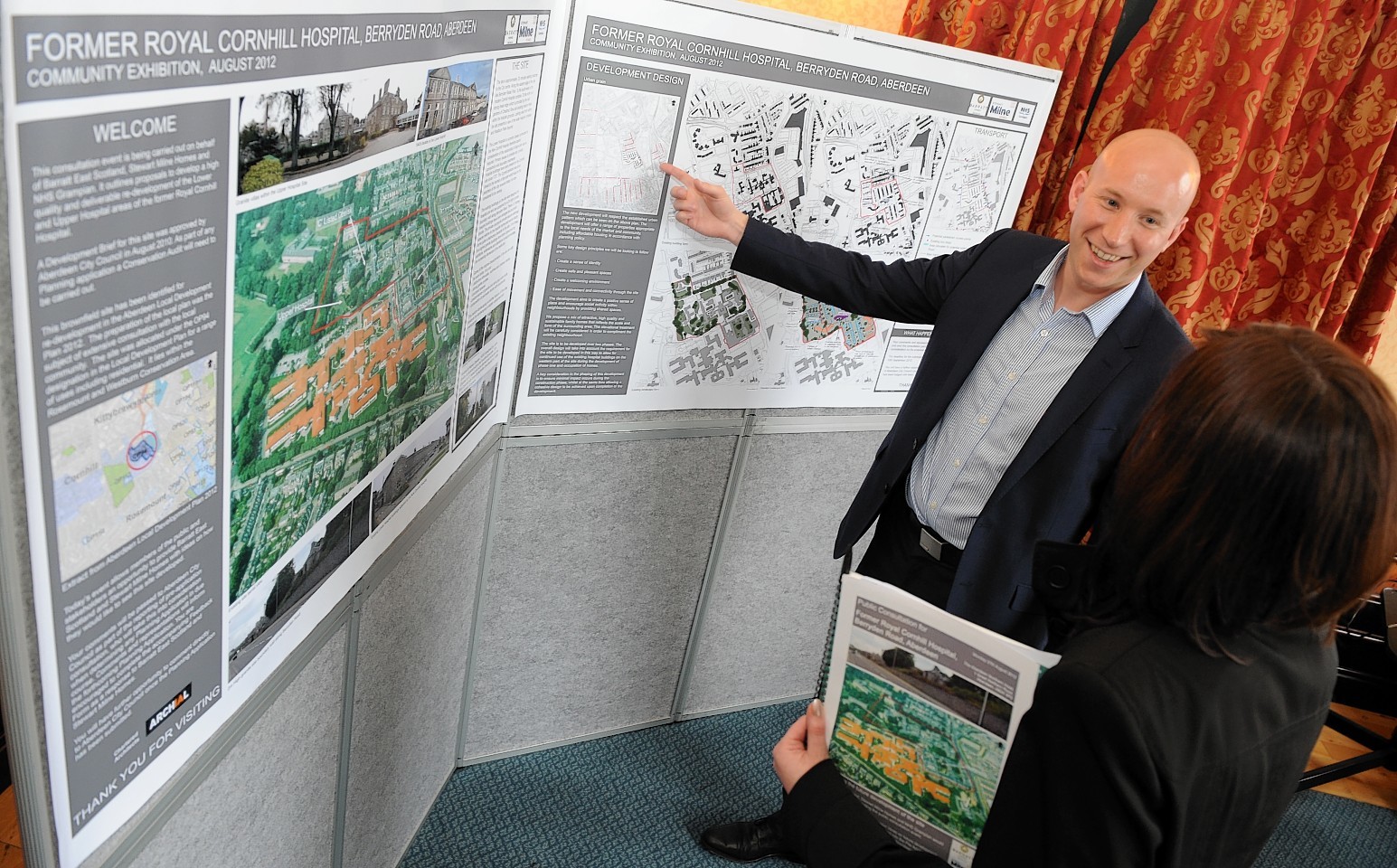 A picture from the former Cornhill Hospital  site's public consultation in 2012