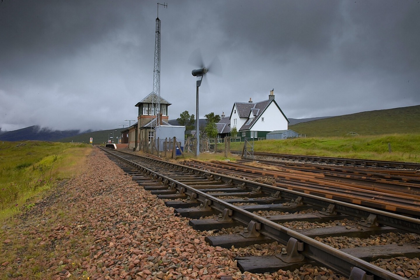 Corrour Station on the West Highland Line