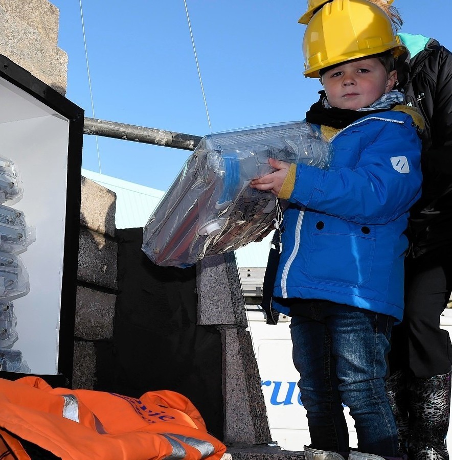 Zac Martin from Vital Sparks adds the nursery's case to the monument