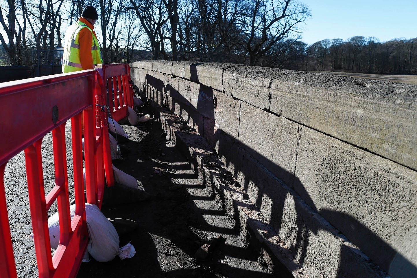 The car crash on the Deveron Bridge near Turriff