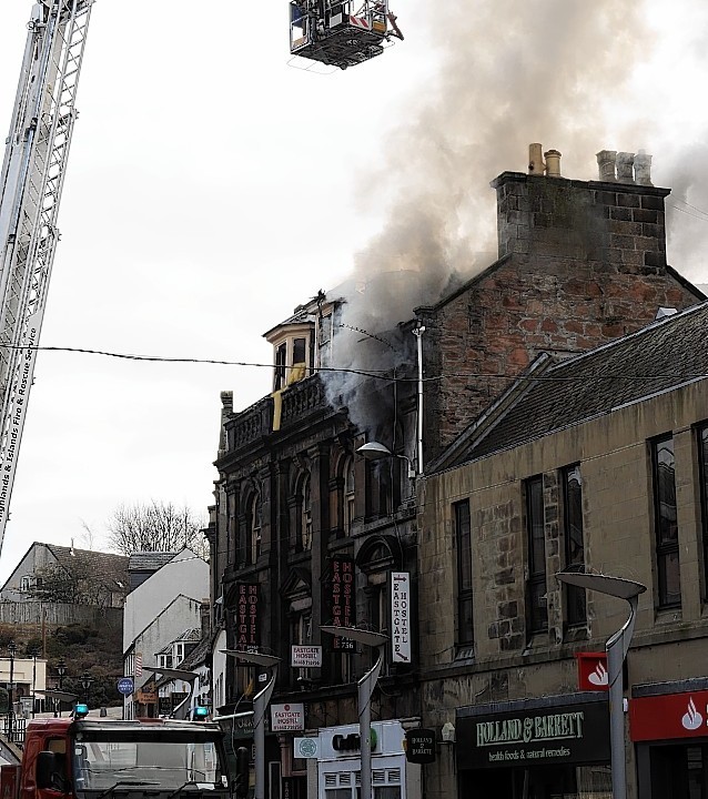 The Eastgate Hostel went on fire in April 2013