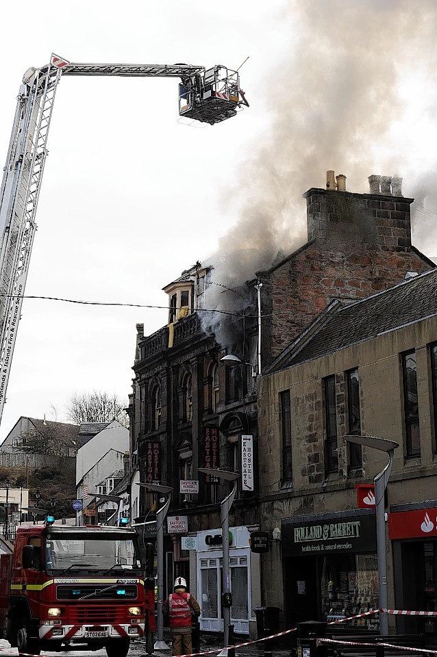 The Eastgate Hostel went on fire in April 2013