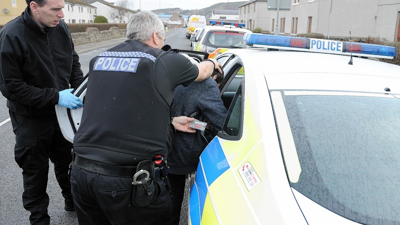 Police raided homes for drugs across the Highlands