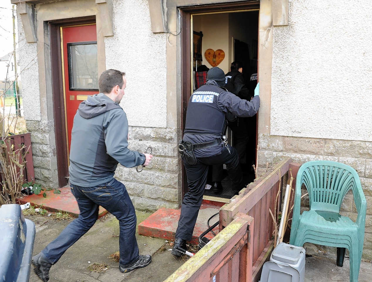 Police raided homes for drugs across the Highlands
