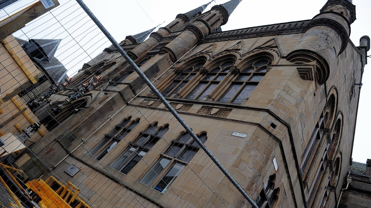 The first phase of work on Inverness Town House will cost £1.2million and will see the building covered in scaffolding