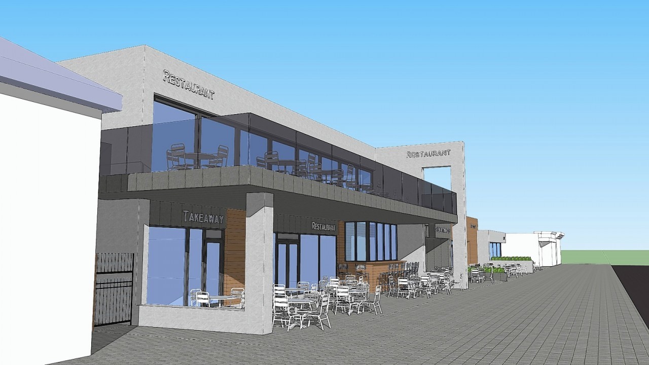 Artists impressions of how the Hornblowers restaurant could have looked