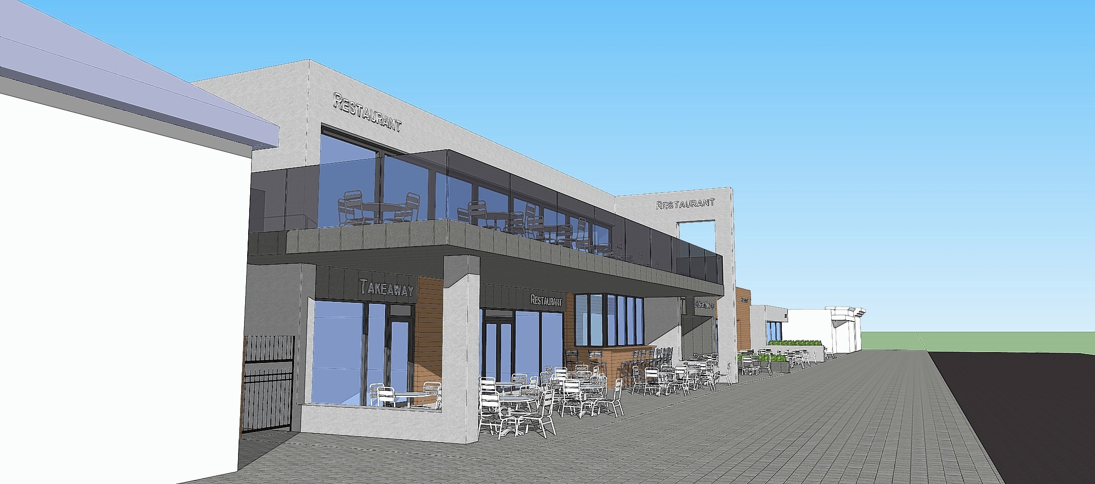 Artists impressions of how the Hornblowers restaurant could have looked