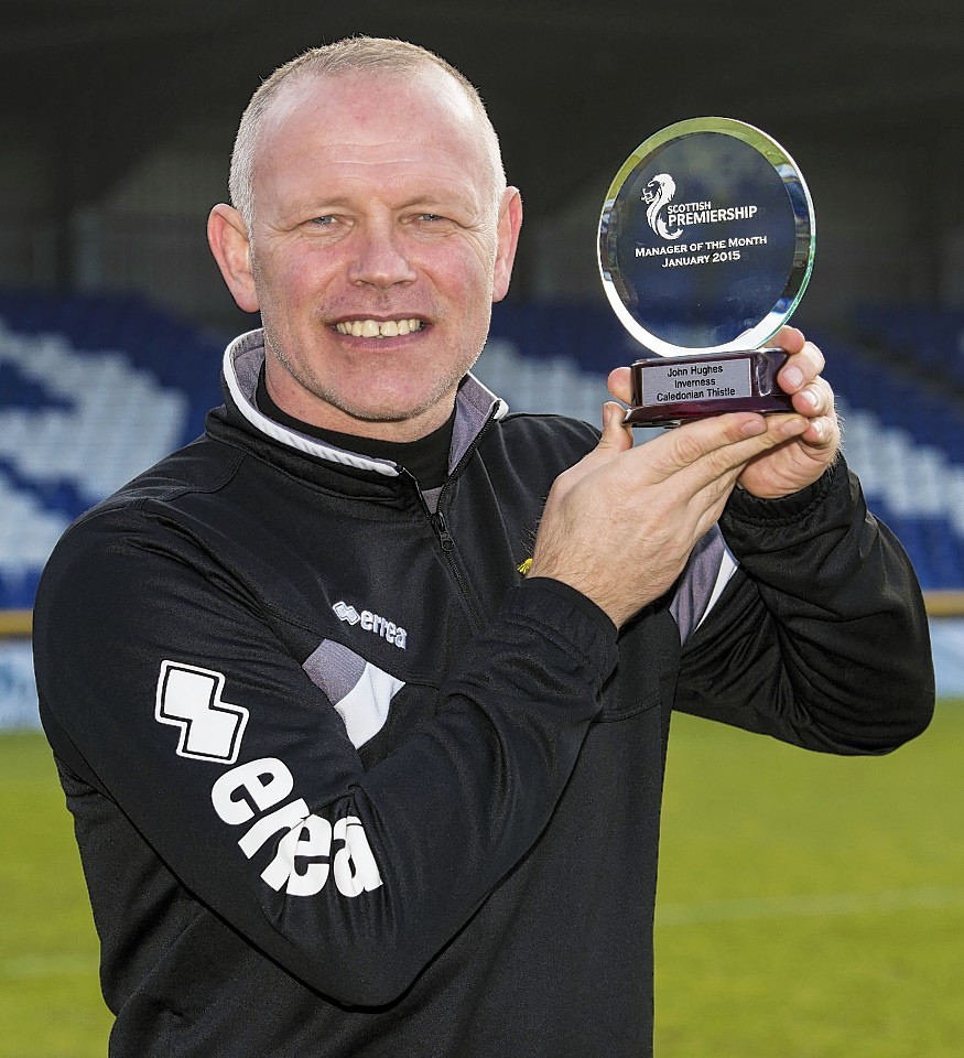 John Hughes was named manager of the month for January