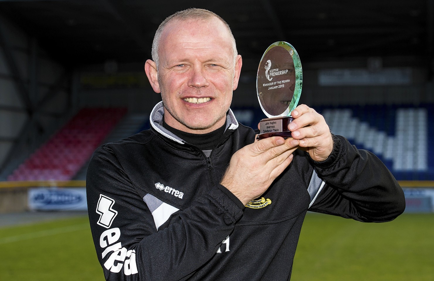 John Hughes was given his second manager of the month award of the season last month