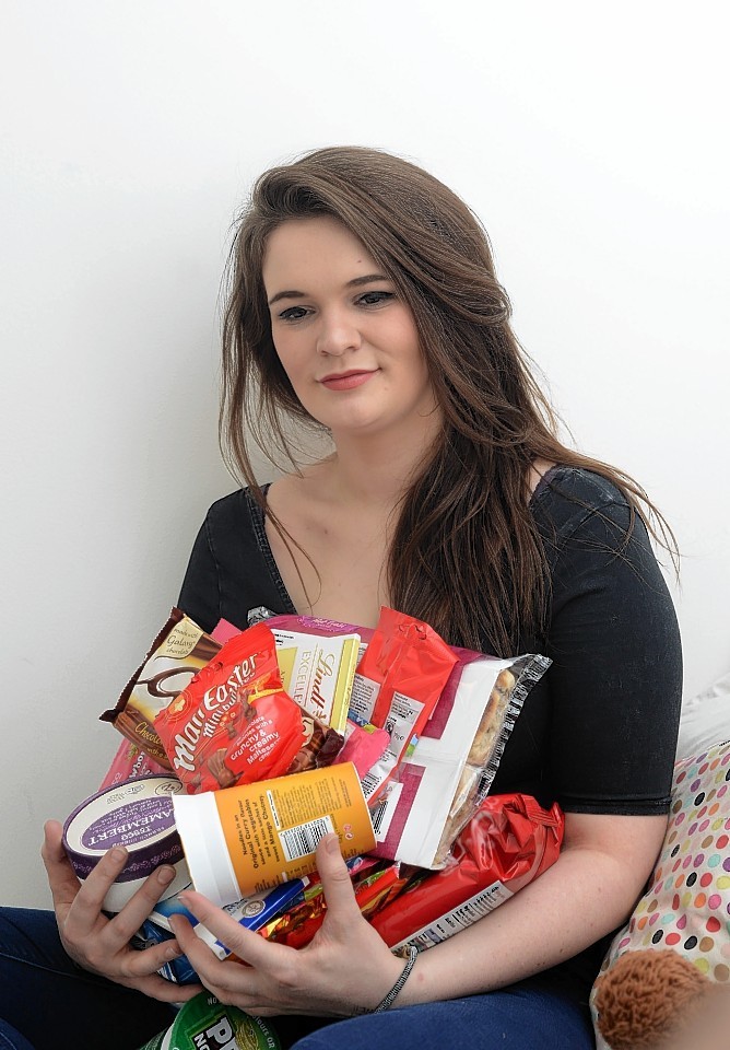 Aberdeen student Kate Archibald can't stop eating in her sleep