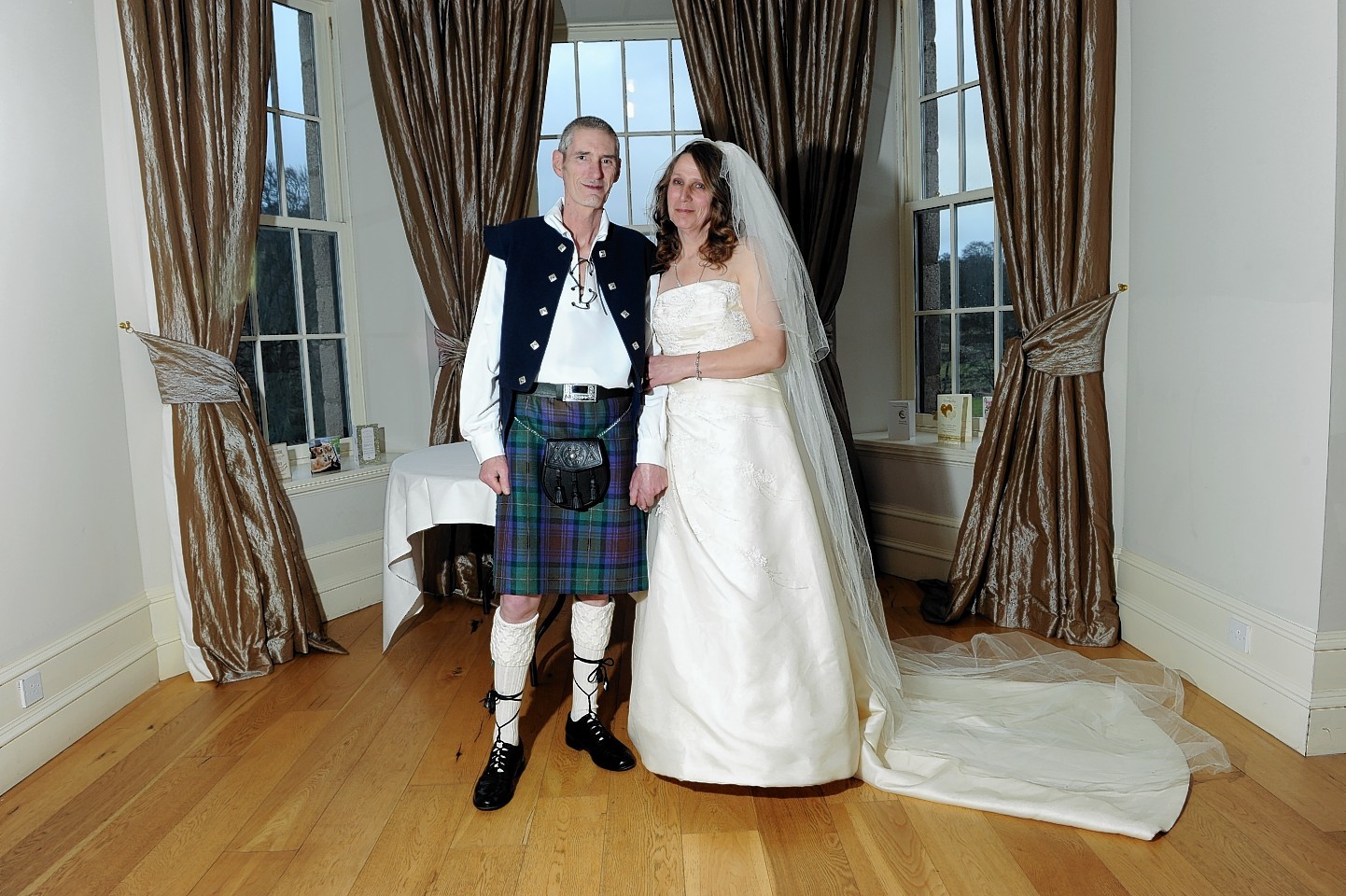 Keith and Pauline on their wedding day