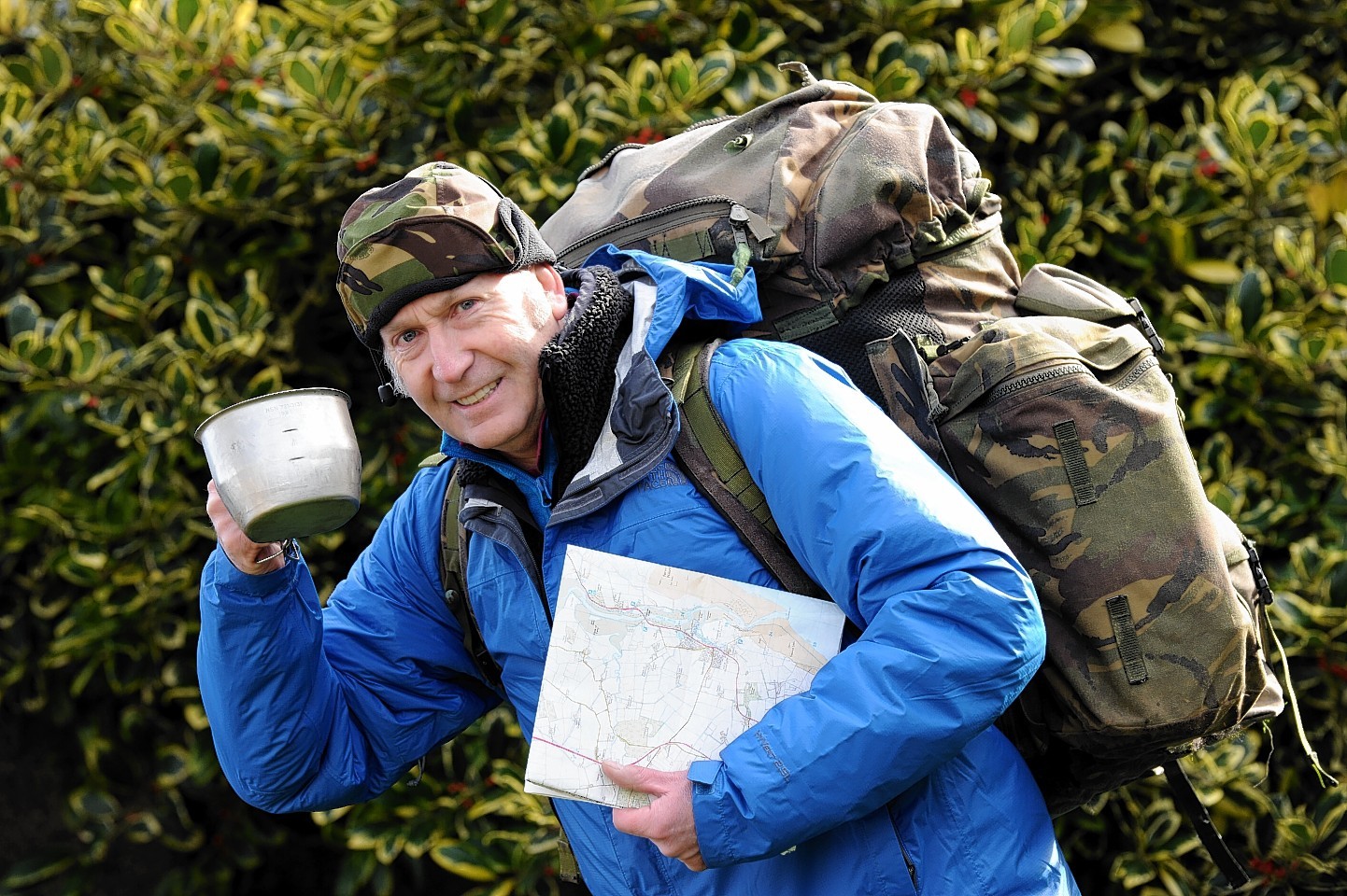 Lionel Holmes is all set to camp out at the Forvie National Nature Reserve for 72 hours