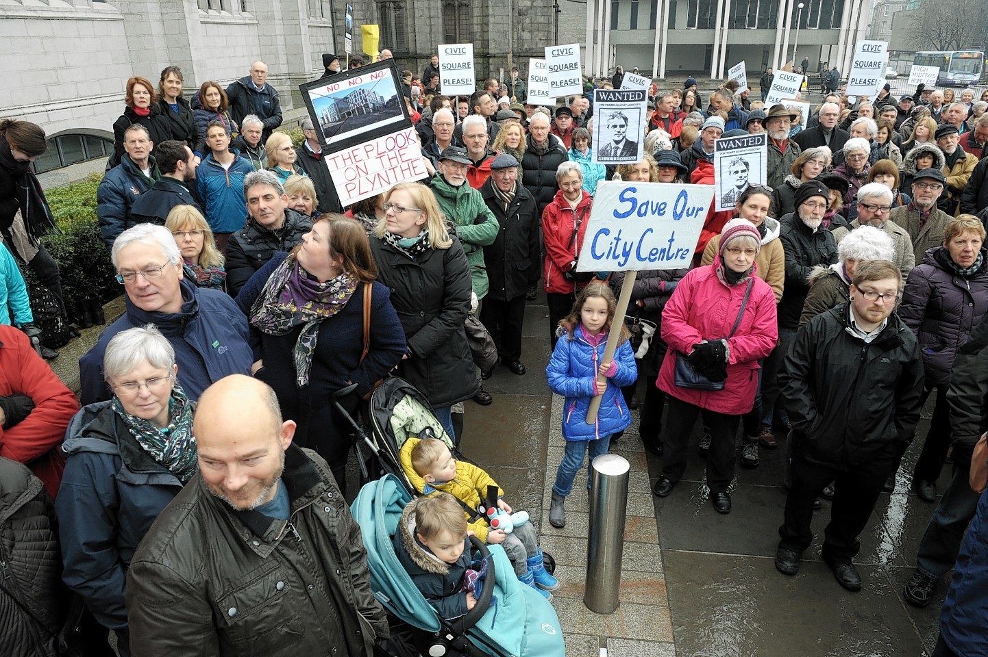 Protesters are demanding the current proposals are scrapped