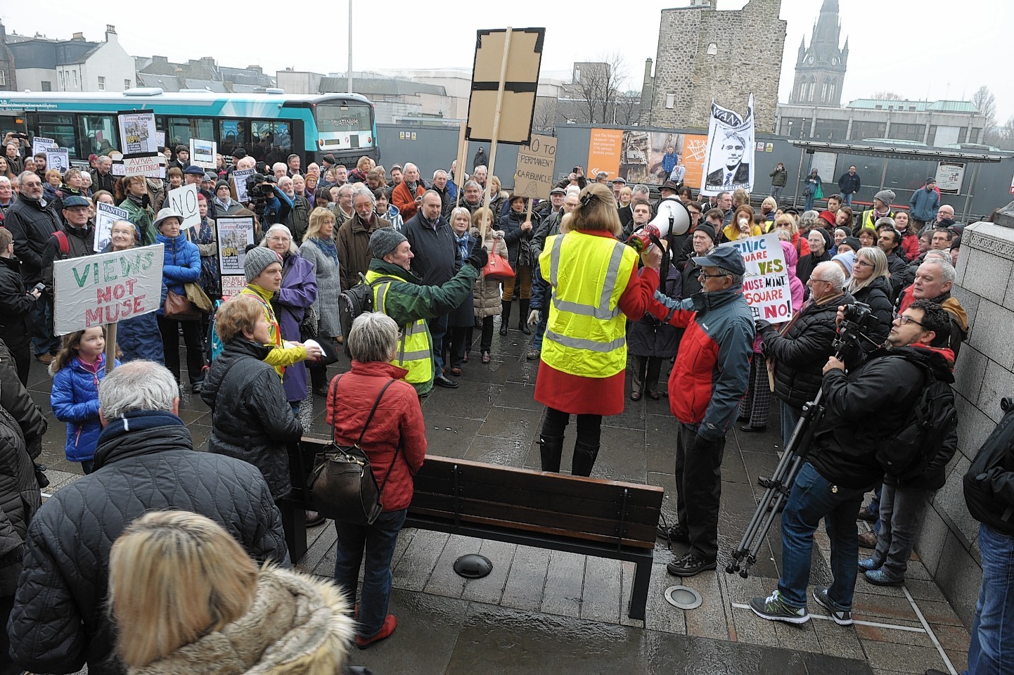 Protesters are demanding the current proposals are scrapped